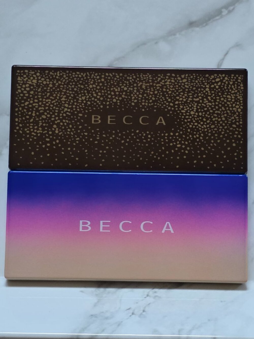 Becca BLUSHED WITH LIGHT Blush Trio & LIGHT WAVES HIGHLIGHTER Palette